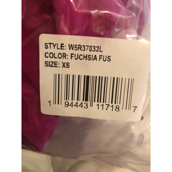 Band of Gypsies NWT Kiss Me Fuschia Peplum Boho Tie Back Mini Dress Size XS - Picture 11 of 13